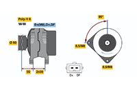 BOSCH 0 123 515 013 - Alternador