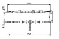 BOSCH 1987477895 - Número de piezas necesarias: 1<br>Lado de montaje: posterior<br>Tipo de freno: Discos<br>Longitud [mm]: 2180<br>Longitud 2 [mm]: 1425<br>