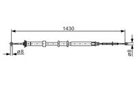 BOSCH 1987482240 - Cable de accionamiento, freno de estacionamiento