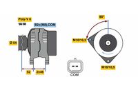 BOSCH 0986048360 - Alternador