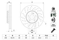 BOSCH 0986479G40 - Disco de freno