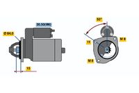 BOSCH 0 001 107 091 - Motor de arranque