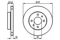 BOSCH 0986478533 - Disco de freno