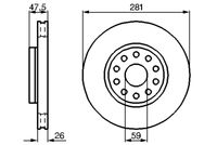 BOSCH 0986478460 - Disco de freno