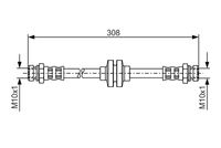 BOSCH 1987481185 - Tubo flexible de frenos