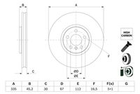 BOSCH 0 986 479 H10 - Disco de freno