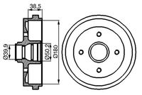 BOSCH 0986477002 - Lado de montaje: Eje trasero<br>Artículo complementario / información complementaria 2: con cojinete rueda<br>Diámetro interior de tambor de freno [mm]: 180,0<br>Rebajado máx. tambor de freno [mm]: 181,0<br>H tamb. freno interna [mm]: 38,5<br>Número de orificios: 4<br>corona de agujeros - Ø [mm]: 100,0<br>Medida de rosca: M12x1,5<br>H tamb. freno total [mm]: 74,6<br>Diámetro exterior del tambor de freno [mm]: 211,5<br>Diámetro alojamiento [mm]: 50,3<br>Diám. int. 2[mm]: 39,9<br>Homologación: E1 90R-02D0955/0093<br>