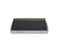 BOSCH 1987432300 - Tipo de filtro: Filtro de carbón activado<br>Tipo de filtro: con efecto bactericida<br>Tipo de filtro: Índice de sep. de partículas > 98 % para 2,5 µm (polvo fino)<br>Tipo de filtro: con efecto antialérgico<br>Tipo de filtro: con efecto antiviral<br>Tipo de filtro: con efecto fungicida<br>Longitud [mm]: 279<br>Ancho [mm]: 207<br>Altura [mm]: 30<br>Cantidad: 1<br>Versión con carbón activo (art. n.º): 1987432300<br>