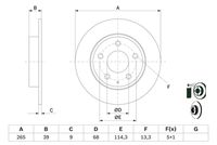 BOSCH 0986479E54 - Disco de freno