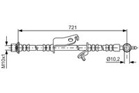 BOSCH 1987481635 - Tubo flexible de frenos