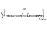 BOSCH 1987482095 - Cable de accionamiento, freno de estacionamiento