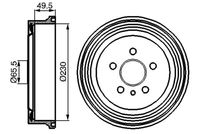 BOSCH 0986477104 - Tambor de freno