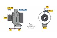 BOSCH 0986080230 - Alternador