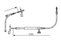 BOSCH 1987482332 - Lado de montaje: centro<br>Lado de montaje: delante<br>Longitud [mm]: 2057<br>