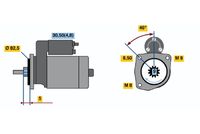 BOSCH 0 001 107 105 - Motor de arranque