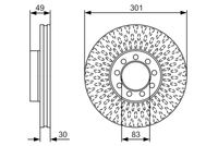 BOSCH 0 986 479 A23 - Disco de freno