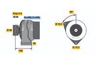 BOSCH 0 123 310 005 - Alternador