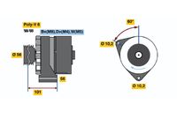 BOSCH 0 120 469 105 - Alternador