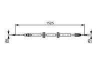 BOSCH 1987482142 - Cable de accionamiento, freno de estacionamiento