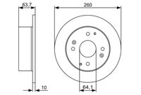 BOSCH 0 986 479 504 - Disco de freno