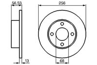 BOSCH 0986478130 - Disco de freno