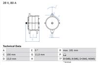 BOSCH 0986039260 - Alternador