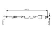 BOSCH 1987481541 - Tubo flexible de frenos