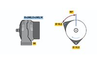 BOSCH 0 123 515 503 - Alternador