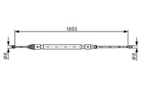 BOSCH 1987477993 - Cable de accionamiento, freno de estacionamiento