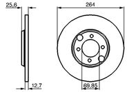 BOSCH 0986478689 - Disco de freno