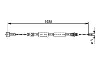 BOSCH 1987482214 - Cable de accionamiento, freno de estacionamiento