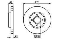 BOSCH 0986478427 - Disco de freno