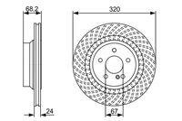 BOSCH 0986479654 - Espesor de disco de frenos [mm]: 36<br>Llanta, nº de taladros: 5<br>Cantidad de agujeros de fijación: 2<br>Espesor [mm]: 65<br>Diámetro exterior [mm]: 360<br>corona de agujeros - Ø [mm]: 112<br>Procesamiento: altamente carbonizado<br>Superficie: revestido<br>Tipo de disco de frenos: perforado/ventil. int.<br>Lado de montaje: Eje delantero<br>Espesor mínimo [mm]: 34<br>Diámetro de centrado [mm]: 67<br>Peso [kg]: 16,2<br>