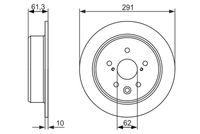 BOSCH 0986479657 - Disco de freno