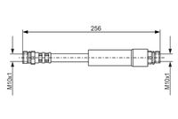 BOSCH 1987476284 - Lado de montaje: Eje delantero<br>Longitud [mm]: 565<br>Rosca exterior 1 [mm]: M10x1<br>Rosca interior 2 [mm]: M10x1<br>