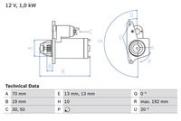 BOSCH 0 986 025 690 - Motor de arranque