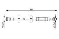 BOSCH 1987476460 - Tubo flexible de frenos