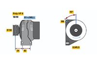 BOSCH 0986047470 - Alternador