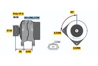 BOSCH 0 124 425 071 - Alternador