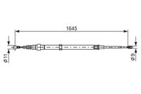 BOSCH 1987482191 - Cable de accionamiento, freno de estacionamiento