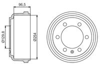 BOSCH 0986477218 - Tambor de freno
