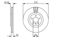 BOSCH 0986479642 - Disco de freno