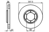 BOSCH 0986478596 - Disco de freno