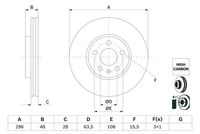 BOSCH 0986479H03 - Disco de freno