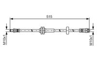 BOSCH 1987481482 - Número de piezas necesarias: 2<br>Distancia entre ejes: para distancia entre ejesprolongada<br>Lado de montaje: Eje trasero<br>Longitud [mm]: 488,5<br>Rosca exterior [mm]: M10x1<br>Rosca interior [mm]: M10x1<br>Ancho de llave 1 [mm]: 14<br>Ancho de llave 2 [mm]: 17<br>