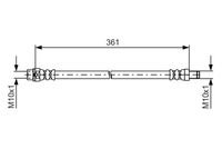 BOSCH 1987481600 - Tubo flexible de frenos