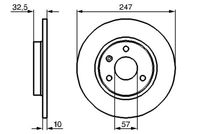 BOSCH 0986478142 - Disco de freno