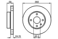 BOSCH 0986478346 - Lado de montaje: Eje trasero<br>Diámetro exterior [mm]: 252,7<br>Espesor de disco de frenos [mm]: 10,2<br>Espesor mínimo [mm]: 8,9<br>Altura [mm]: 33<br>corona de agujeros - Ø [mm]: 107,95<br>Tipo de disco de frenos: macizo<br>Diámetro de centrado [mm]: 63,6<br>Número de orificios: 4<br>Superficie: aceitado<br>cumple norma ECE: ECE-R90<br>Diámetro de taladro hasta [mm]: 13,8<br>