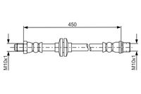 BOSCH 1987481683 - Tubo flexible de frenos