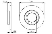 BOSCH 0986479A34 - Disco de freno